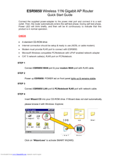 Engenius ESR-9850 Quick Start Manual