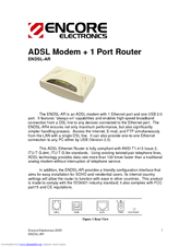 Encore ENDSL-AR Datasheet