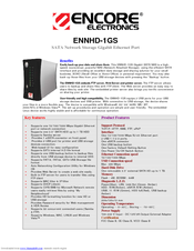 Encore ENNHD-1GS Specifications