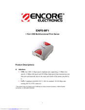 Encore ENPS-MF1 Specifications