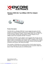 Encore ENU-WI-G Datasheet