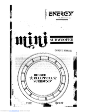 Energy ESW-M6 mini Owner's Manual