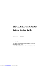 Cabletron Systems GIGAswitch GSR-8 Getting Started Manual