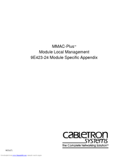Cabletron Systems MMAC-Plus 9E423-24 Reference Manual