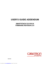 Cabletron Systems SMARTSTACK ELS100-24 User Manual Addendum
