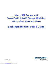 Enterasys 6G3 Series User Manual