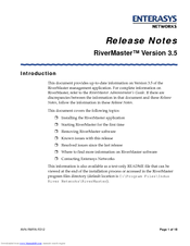 Enterasys RiverMaster Release Notes