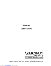 Cabletron Systems BRIM-W6 User Manual
