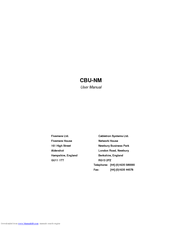 Cabletron Systems CBU-NM User Manual