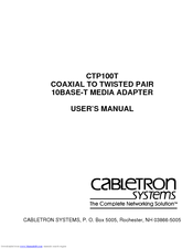 Cabletron Systems CTP100T User Manual