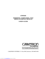 Cabletron Systems ETWMIM User Manual