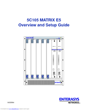 Enterasys 5C105 MATRIX E5 Overview And Setup Manual