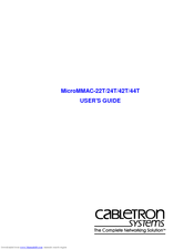 Cabletron Systems MicroMMAC-24T User Manual