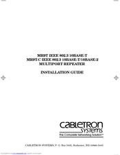 Cabletron Systems MR9T-C Installation Manual