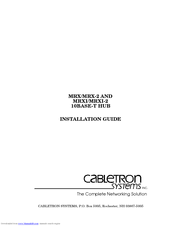 Cabletron Systems MRXI-2 Installation Manual