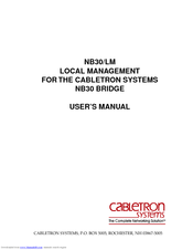 Cabletron Systems NB30/LM User Manual