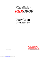 Cabletron Systems Netlink FRX8000 User Manual