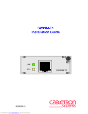 Cabletron Systems SWPIM-T1 Installation Manual