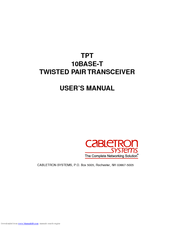 Cabletron Systems TPT User Manual