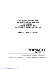 Cabletron Systems TRMIM-42A Installation Manual