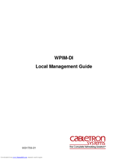Cabletron Systems WPIM-DI Network Manual