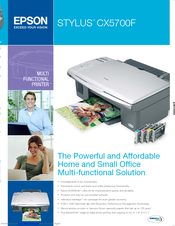 Epson Stylus CX5700 Brochure & Specs