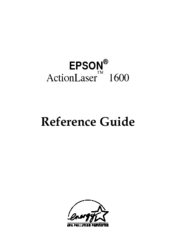 Epson ActionLaser 1600 Reference Manual