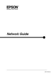Epson EPL-N2550 Network Manual
