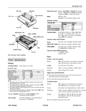 Epson FX 1170 - B/W Dot-matrix Printer Specifications