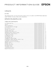 Epson C11C524025 - FX 890 - Printer Product Information Manual