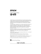 Epson  User Manual