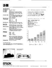 Epson LX-86 Brochure