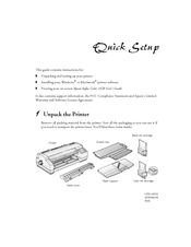 Epson 1520 - Stylus Color Inkjet Printer Quick Setup Manual