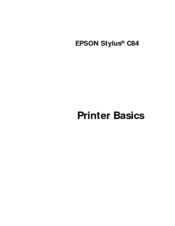 Epson Stylus C84WN Printer Basics Manual