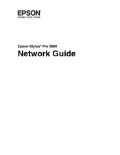 Epson Stylus Pro 3880 Signature Worthy Edition Network Manual