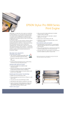 Epson Stylus Pro 9600 Photographic Dye Ink Brochure & Specs