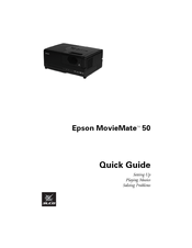 Epson V11H259220 - MovieMate 50 WVGA LCD Projector Quick Manual