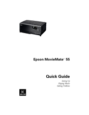 Epson V11H302220 - MovieMate 55 WVGA LCD Projector Quick Manual