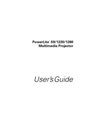 Epson PowerLite S9 User Manual