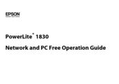 Epson V11H341020 - POWERLITE 1830 Multimedia Projector Operation Manual