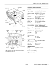 Epson PowerLite 9300i Quick Manual