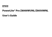 Epson PowerLite Pro Z8050WNL User Manual