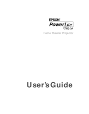 Epson PowerLite TW-100 User Manual