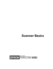 Epson Perfection 640U Series Scanner Basics