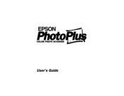 Epson PhotoPlus s User Manual