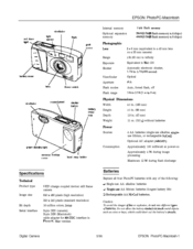 Epson PhotoPC PhotoPC Mac Quick Manual