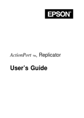 Epson ActionNote 800 Series User Manual