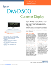 Epson DM-D500 Specification Sheet