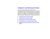 Epson Auto Document Feeder Use Manual