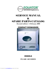 Equator PLS 602 SV Service Manual And Spare Parts List